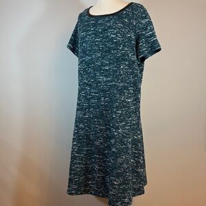 Teal Knit Short Sleeve Dress